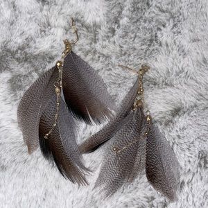 Feather earrings